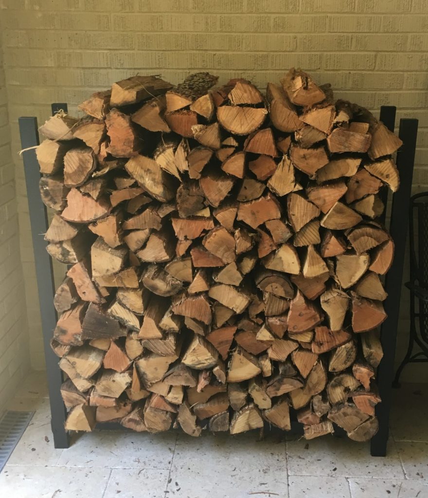 4ft stack of Charlotte Firewood delivery - CLT Firewood